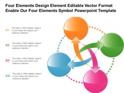 Four elements design element editable vector format enable our four elements symbol template