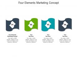Four elements marketing concept ppt powerpoint presentation portfolio graphics download cpb