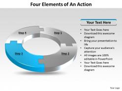 Four elements of an action powerpoint slides templates infographics images 1121