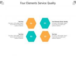 Four elements service quality ppt powerpoint presentation summary cpb