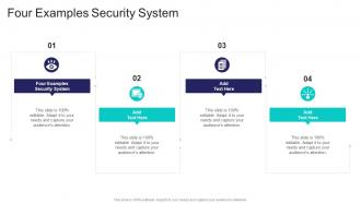 Four Examples Security System In Powerpoint And Google Slides Cpb