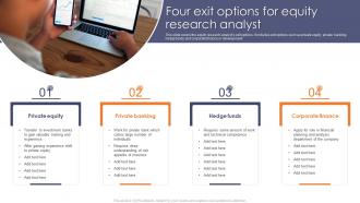 Four Exit Options For Equity Research Analyst