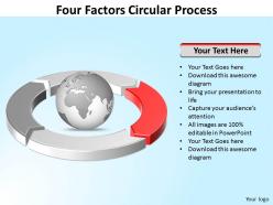 Four factors circular process powerpoint slides templates 18