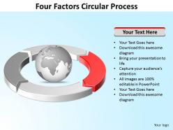 Four factors circular process powerpoint slides templates infographics images 1121