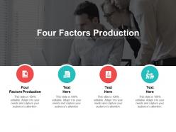 Four factors production ppt powerpoint presentation infographic template ideas cpb