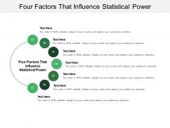 Four factors that influence statistical power ppt powerpoint presentation infographics cpb