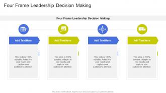 Four Frame Leadership Decision Making In Powerpoint And Google Slides Cpb