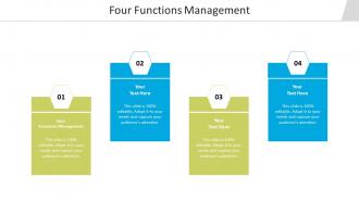 Four functions management ppt powerpoint presentation portfolio slide cpb
