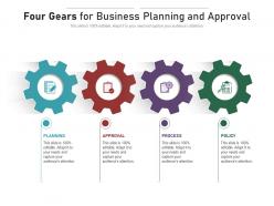 Four gears for business planning and approval