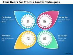 Four gears for process control techniques powerpoint template
