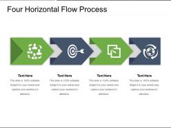 Four horizontal flow process