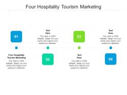 Four hospitality tourism marketing ppt powerpoint presentation show microsoft cpb