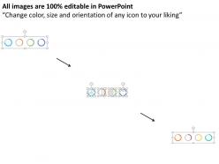 Four icons for data representation flat powerpoint design