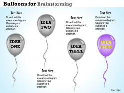 Four idea powerpoint template slide