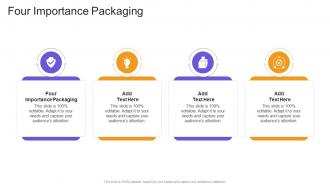 Four importance packaging in powerpoint and google slides cpb