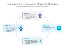 Four important e commerce marketing strategies