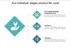 Four individual stages product life cycle ppt powerpoint presentation inspiration graphic tips cpb