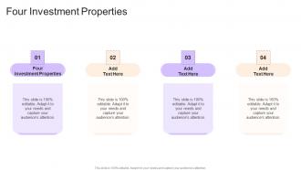 Four Investment Properties In Powerpoint And Google Slides Cpb