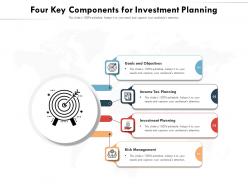 Four key components for investment planning