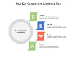 Four key components marketing plan ppt powerpoint presentation infographic template display cpb