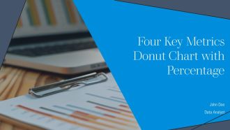 Four Key Metrics Donut Chart With Percentage PPT Guidelines AT