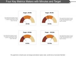 Four Key Metrics Meters With Minutes And Target