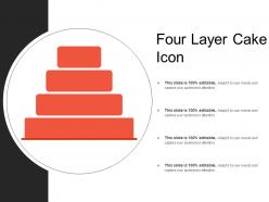 Four layer cake icon