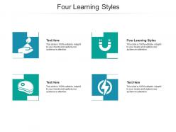 Four learning styles ppt powerpoint presentation infographic template slides cpb