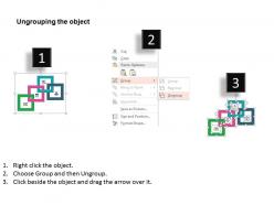 Four level workflow layout diagram flat powerpoint design