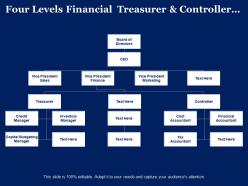 Four Levels Financial Treasurer And Controller Org Chart