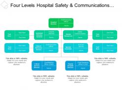 Four levels hospital safety and communications org chart