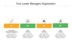 Four levels managers organization ppt powerpoint presentation icon themes cpb