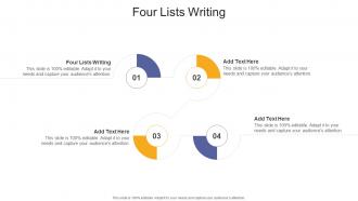 Four Lists Writing In Powerpoint And Google Slides Cpb