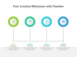 Four Location Milestones With Timeline