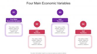 Four Main Economic Variables In Powerpoint And Google Slides Cpb