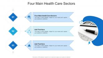 Four Main Health Care Sectors In Powerpoint And Google Slides Cpb