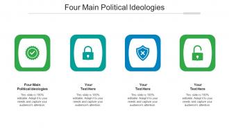 Four main political ideologies ppt powerpoint presentation portfolio designs download cpb