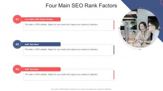 Four Main Seo Rank Factors In Powerpoint And Google Slides Cpb