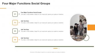 Four Major Functions Social Groups In Powerpoint And Google Slides Cpb