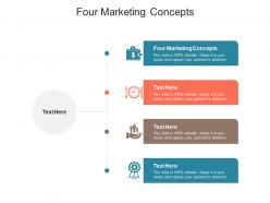 Four marketing concepts ppt powerpoint presentation pictures portfolio cpb