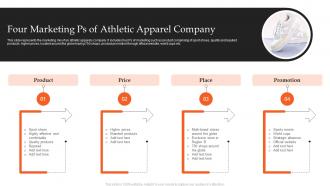 Four Marketing Ps Of Athletic Apparel Company