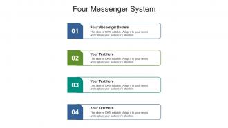 Four messenger system ppt powerpoint presentation professional backgrounds cpb