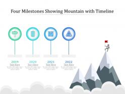 Four milestones showing mountain with timeline