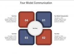 Four model communication ppt powerpoint presentation model design templates cpb