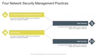 Four Network Security Management Practices In Powerpoint And Google Slides Cpb