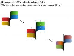 Four options diagram for powerpoint template slide