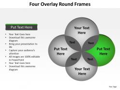 Four overlay round frames venn diagrams powerpoint diagram templates graphics 712