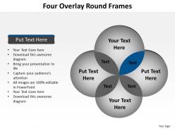 Four overlay round frames venn diagrams powerpoint diagram templates graphics 712