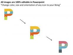 Four p of marketing flat powerpoint design