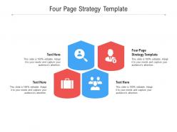 Four page strategy template ppt powerpoint presentation infographics sample cpb